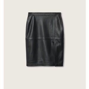 MANGO Faux Leather Pencil Skirt